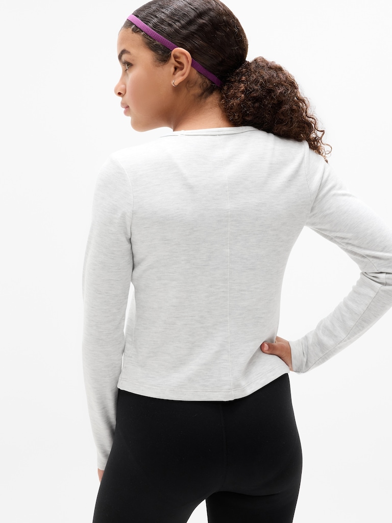 Athleta Girl Cozy Rib Scoop Top