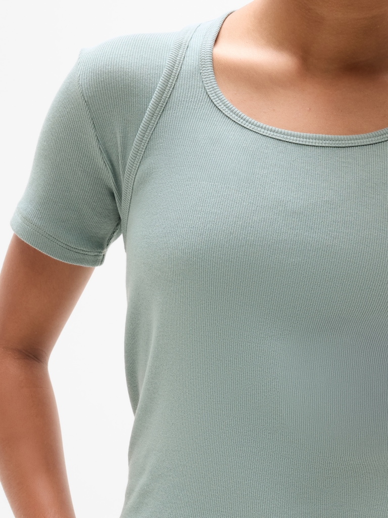 Athleta Girl Right Moves Rib Double Up Tee