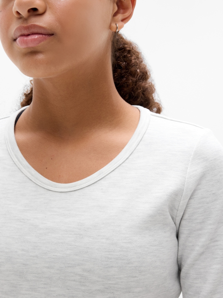 Athleta Girl Cozy Rib Scoop Top