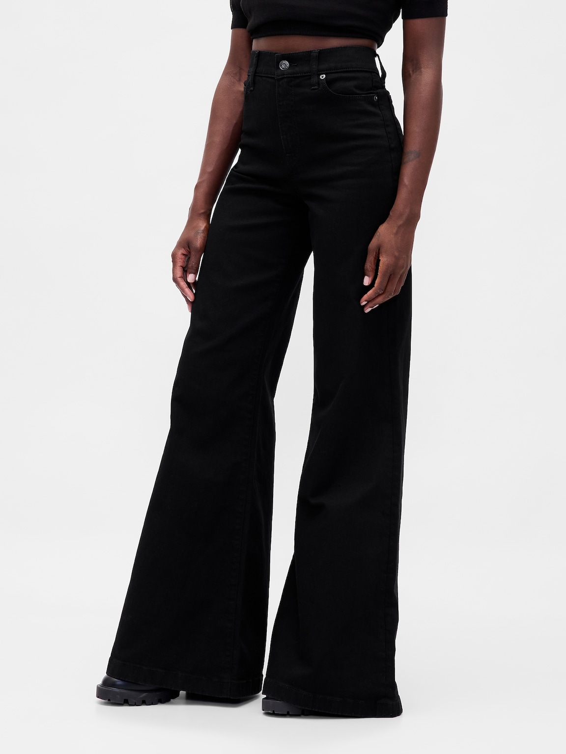 High Rise Wide Flare Jeans