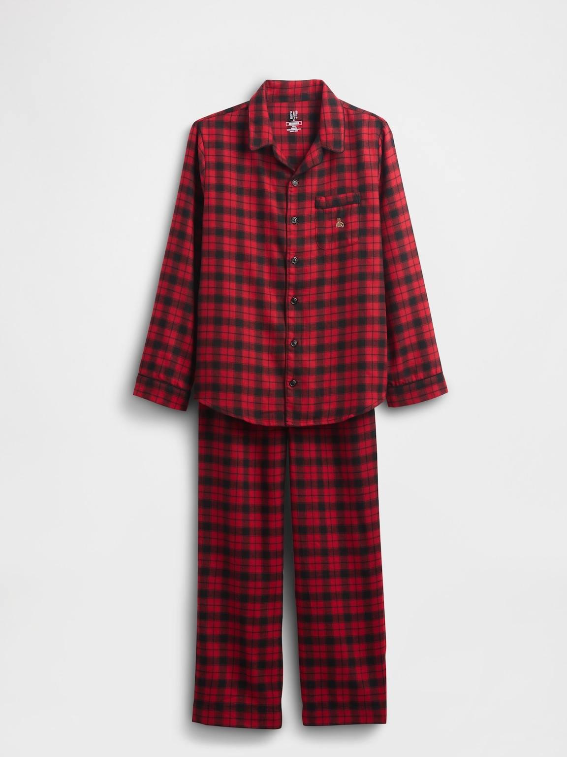 Kids Recycled Flannel PJ Set