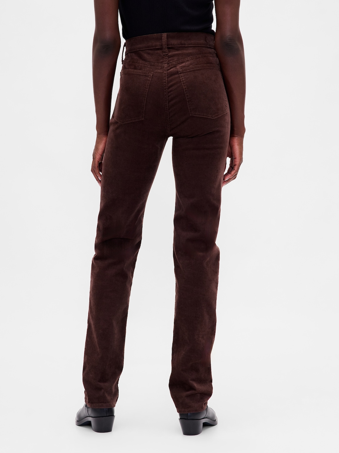 High Rise Corduroy '90s Slim Straight Jeans