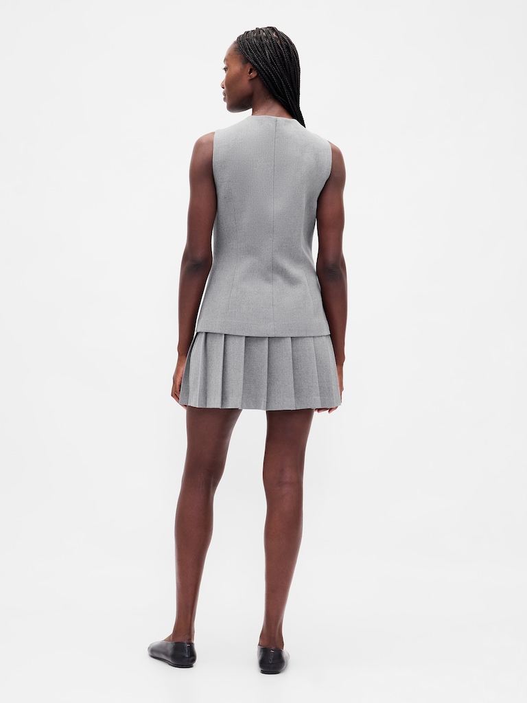 Pleated Mini Skort