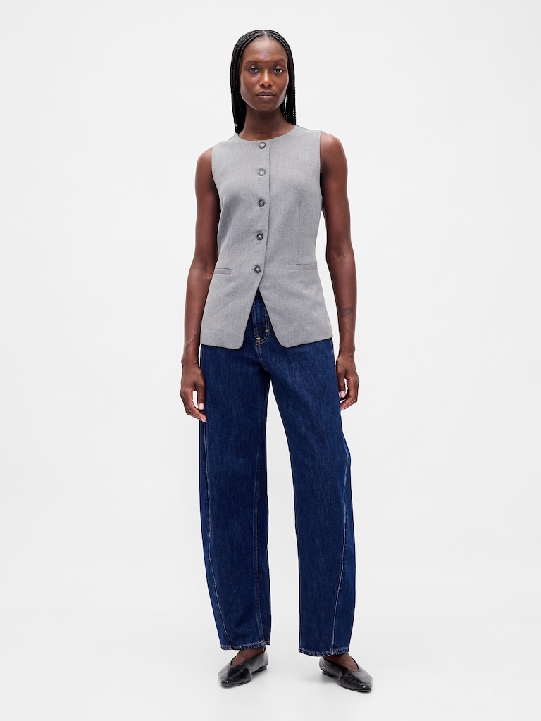 High-Neck Vest