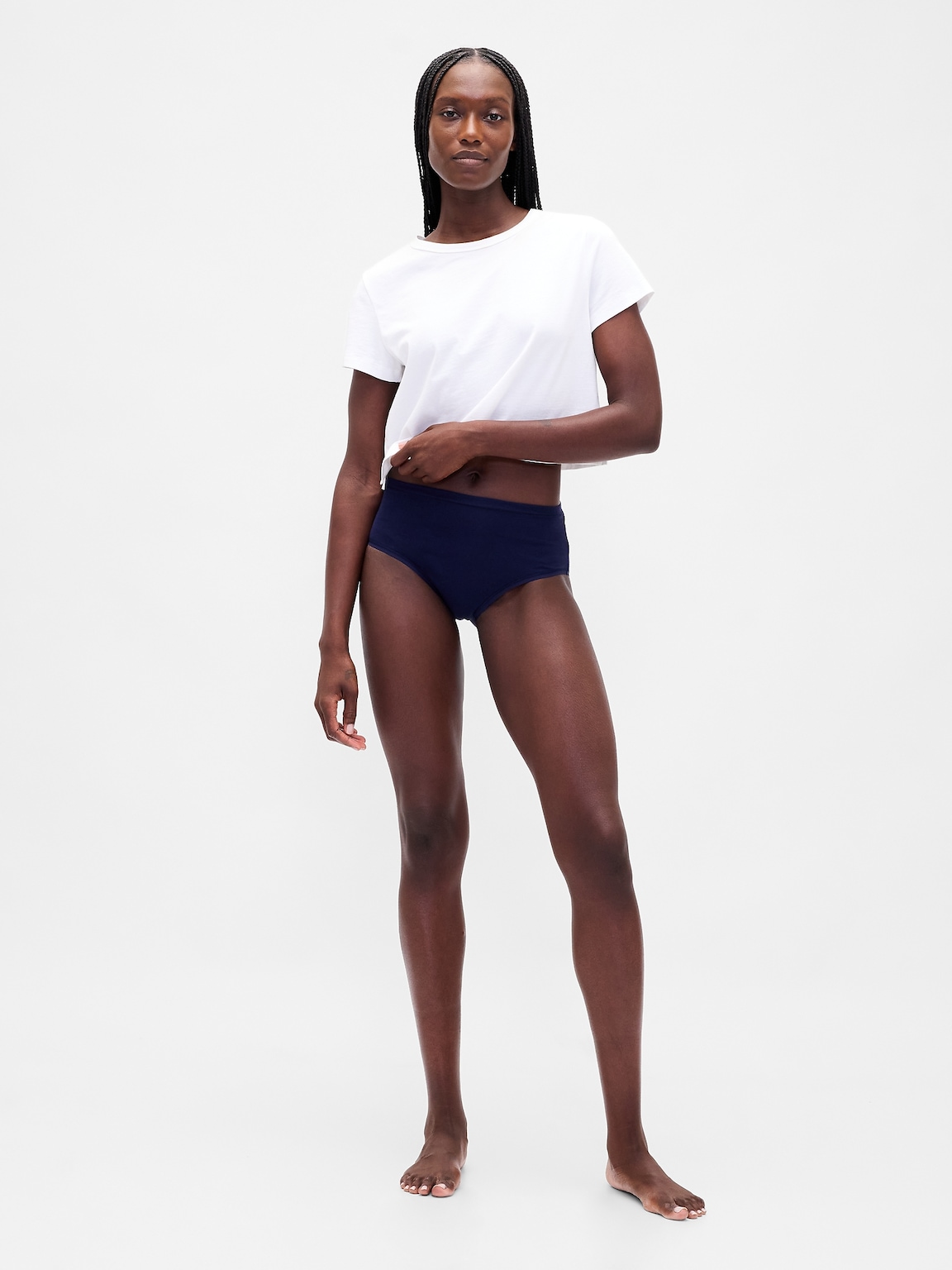 Organic Stretch Cotton High Rise Bikini