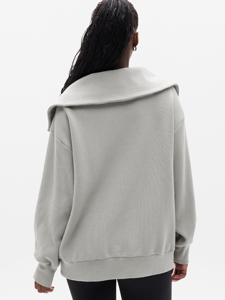 Ottoman Rib 1/4 Zip Sweatshirt