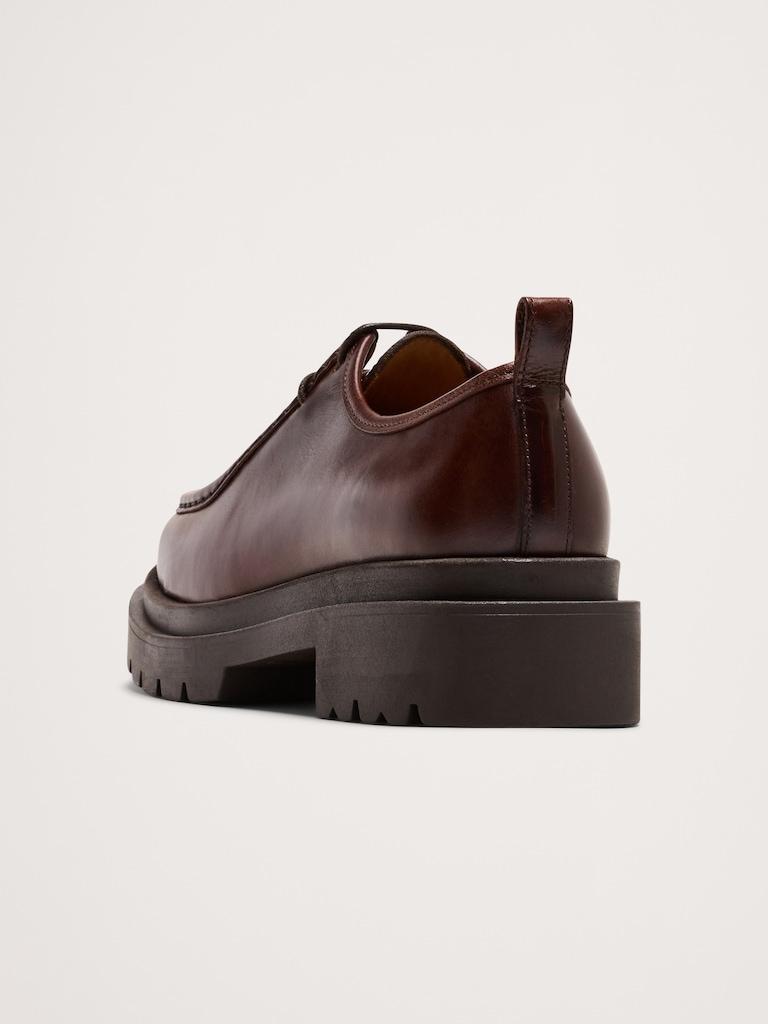 Italian Leather Derby Shoes