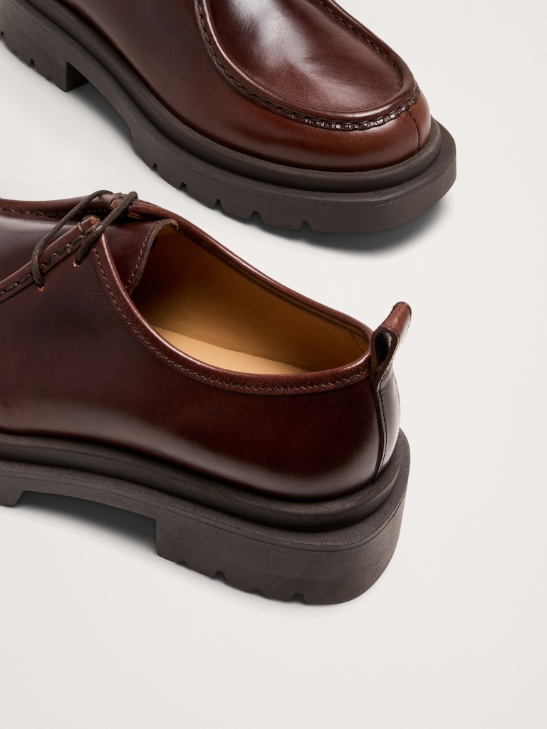 Italian Leather Derby Shoes