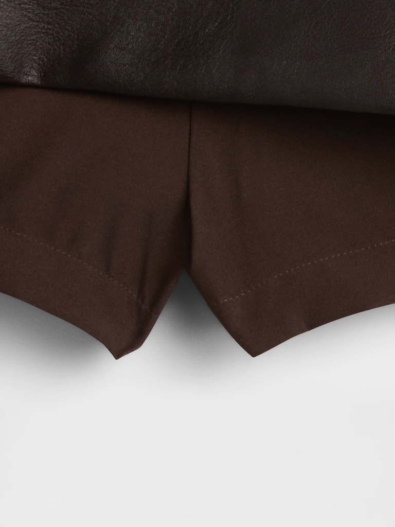 Vegan Leather Mini Skort