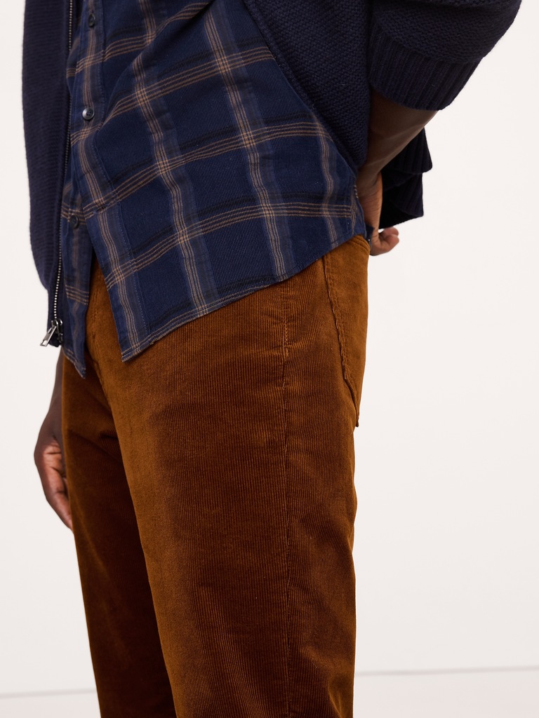 Straight Stretch-Corduroy Traveler Pant