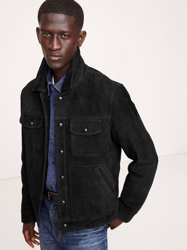 Suede Trucker Jacket