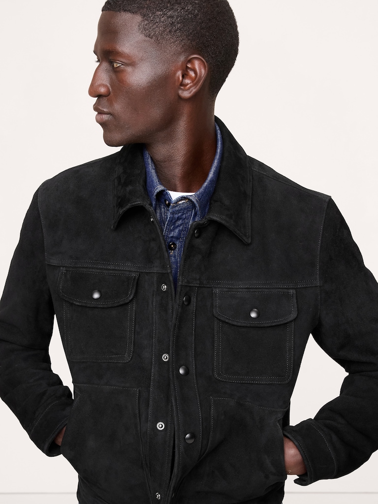 Suede Trucker Jacket