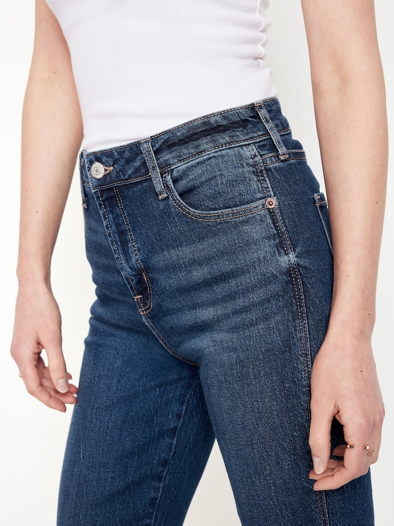 High-Waisted Vintage Slim Jeans