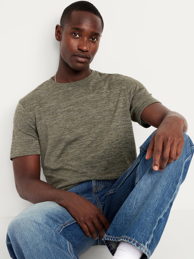 Crew-Neck Striped T-Shirt