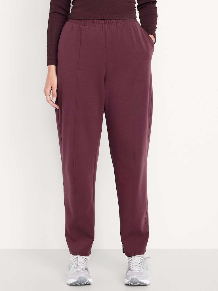 High-Waisted Dynamic Fleece Barrel Pants