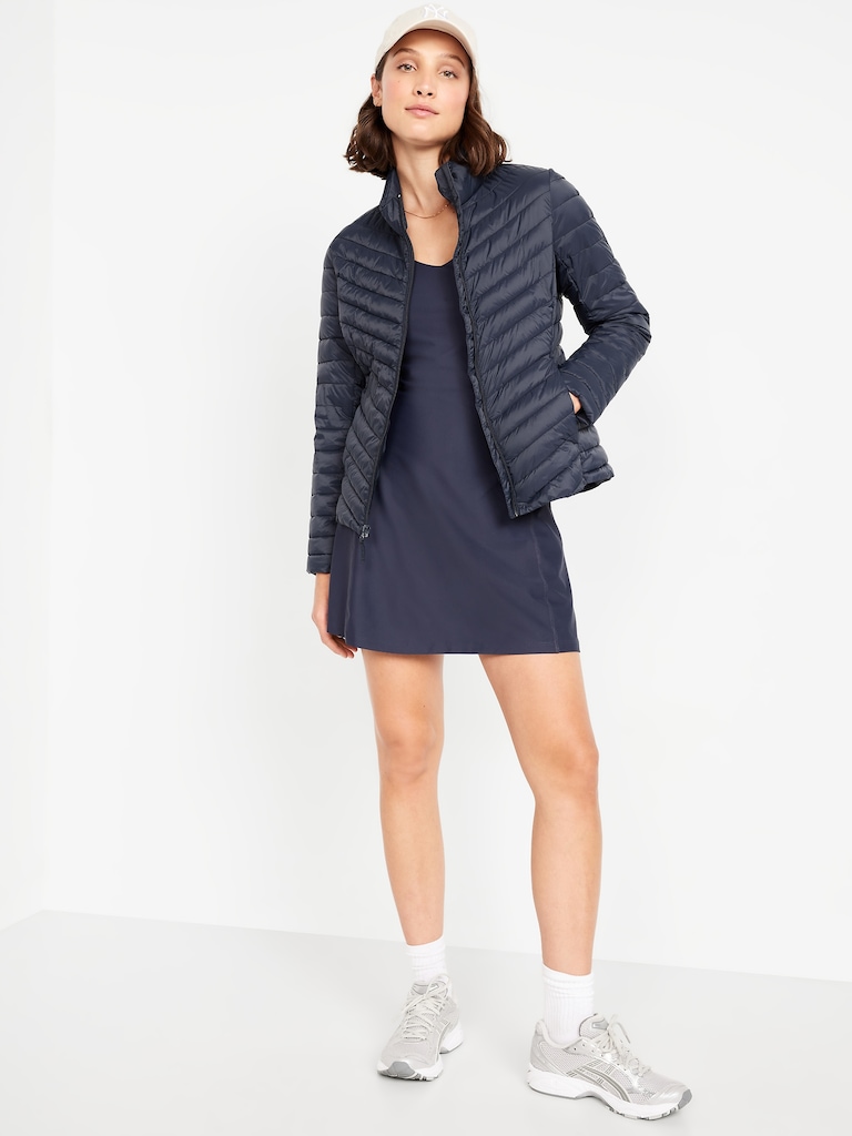 Water-Resistant Narrow-Channel Puffer Jacket