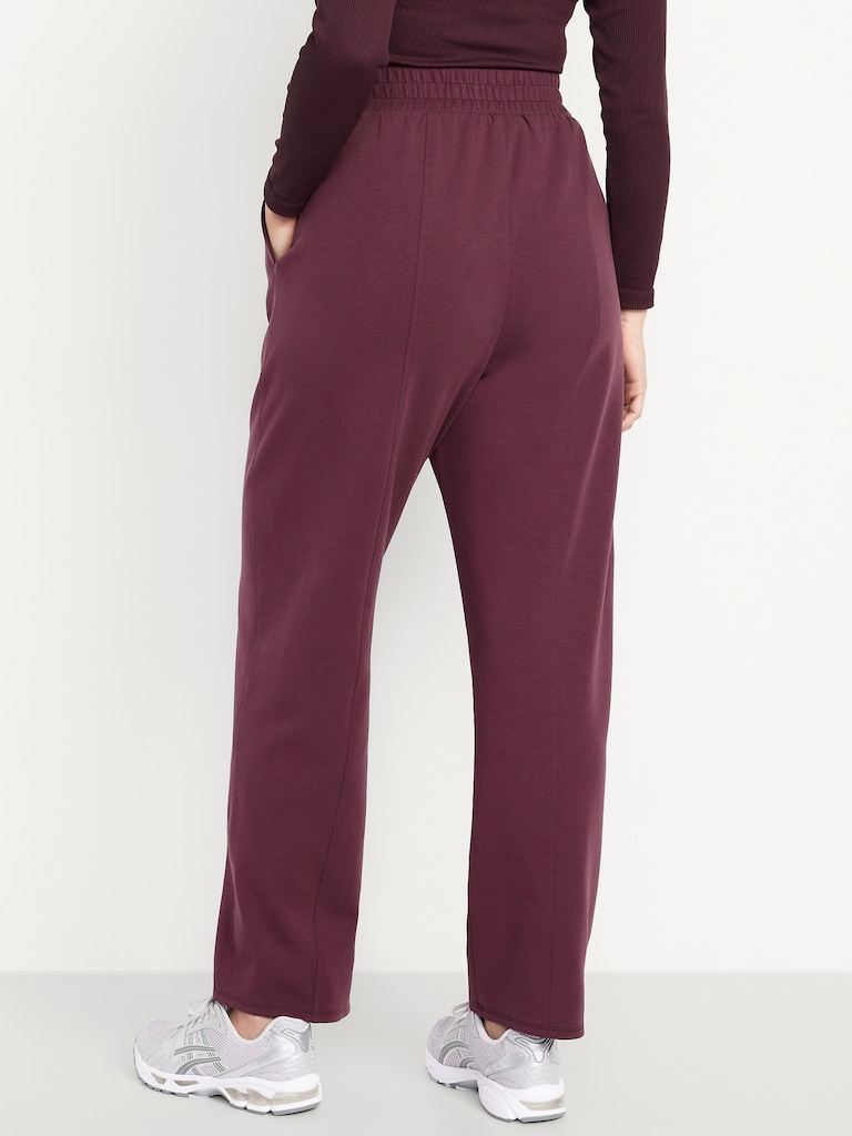 High-Waisted Dynamic Fleece Barrel Pants