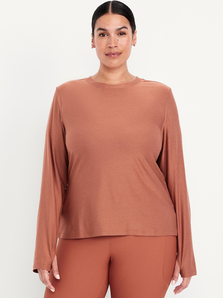 CloudMotion Keyhole Wrap Back Top