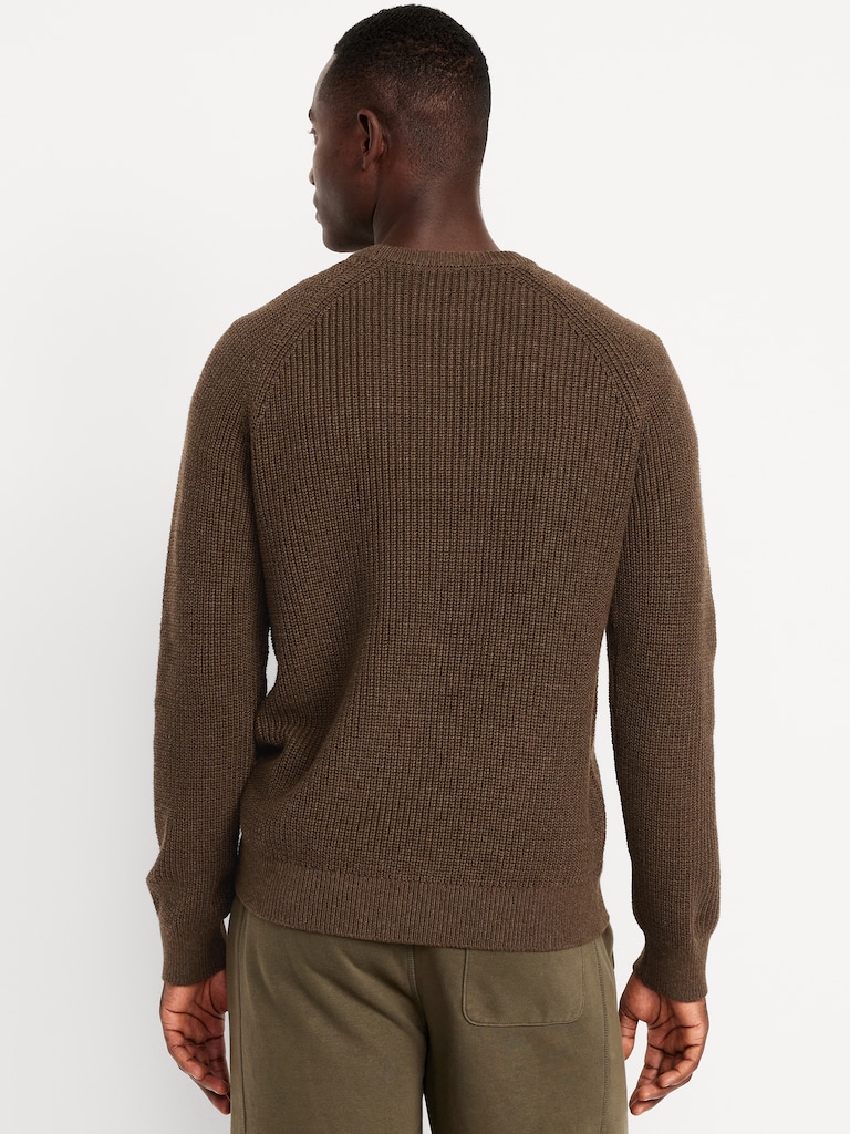 Chandail ras du cou à mailles perlées