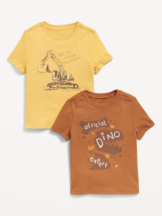 Unisex Unisex Short-Sleeve Graphic 2-Pack T-Shirt for Toddler clearance deal
