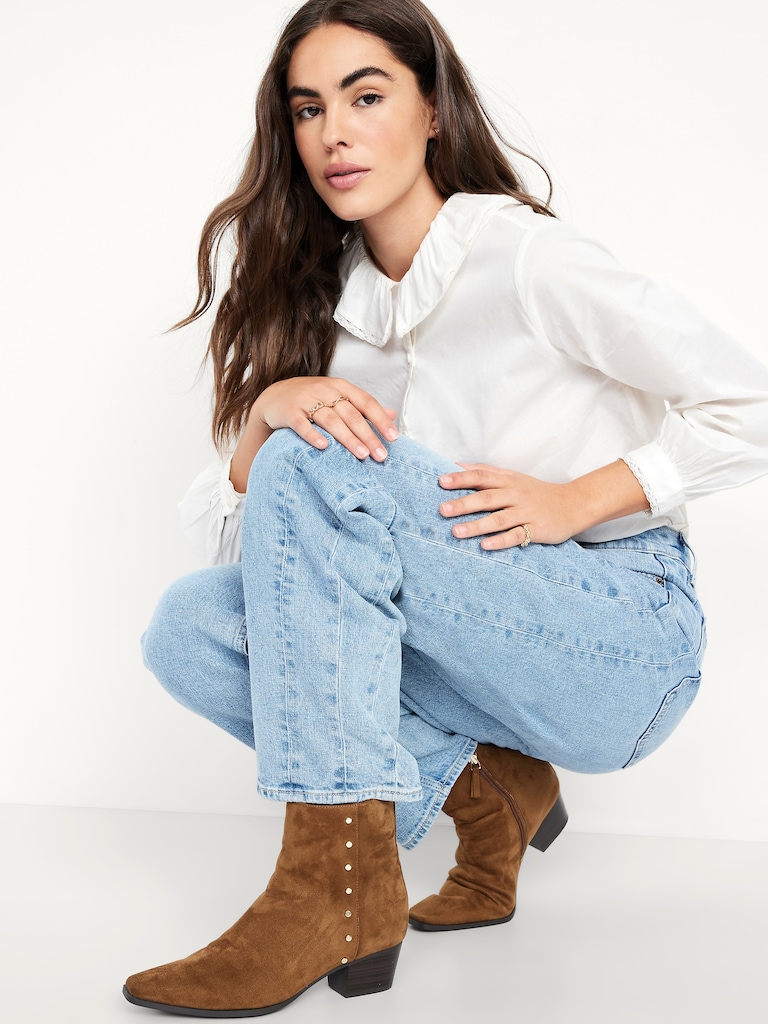 Low-Heel Booties for Women