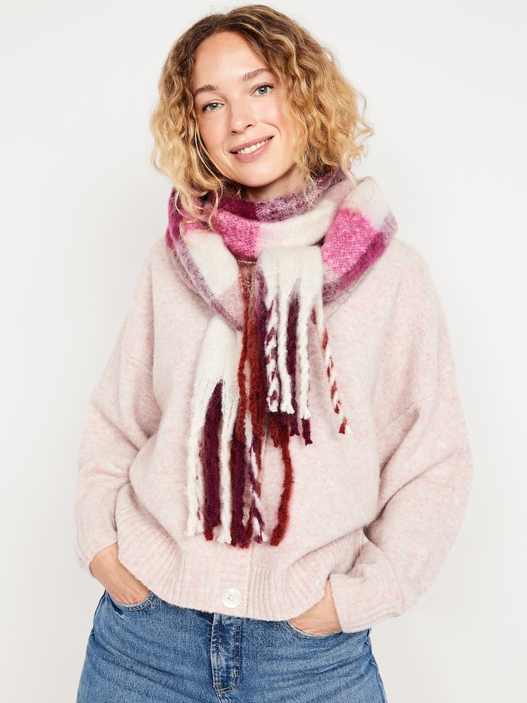 Brushed Fringed Scarf