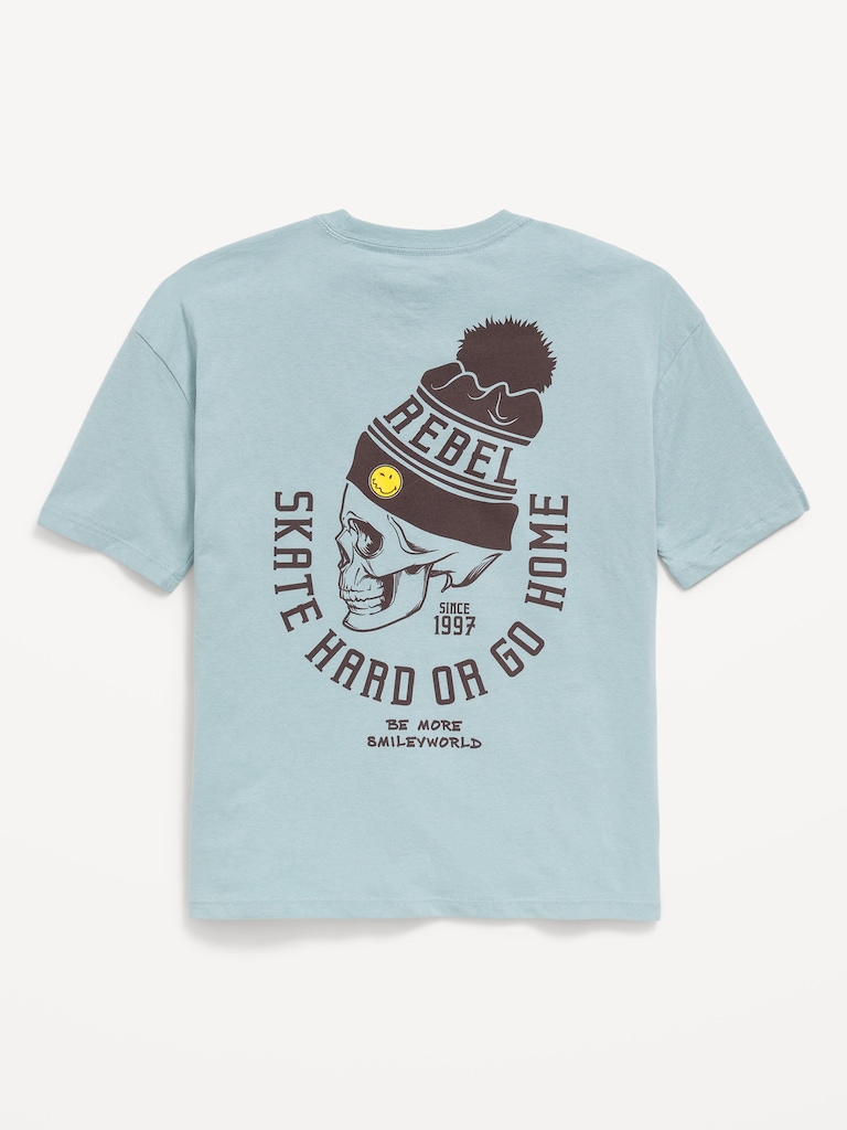 Smiley World™ Oversized Graphic T-Shirt for Boys