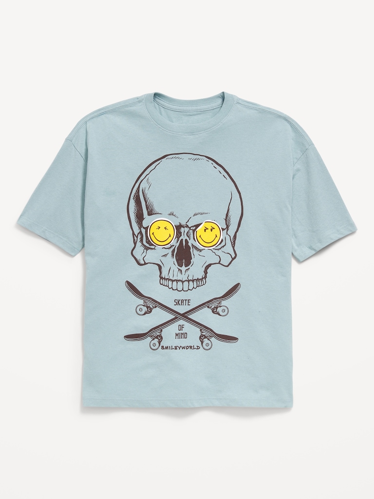 Smiley World™ Oversized Graphic T-Shirt for Boys