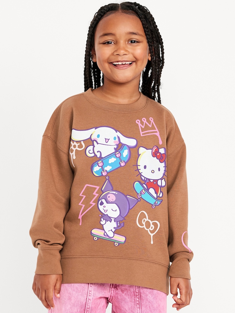 Hello Kitty® Oversized Graphic Tunic Sweatshirt for Girls