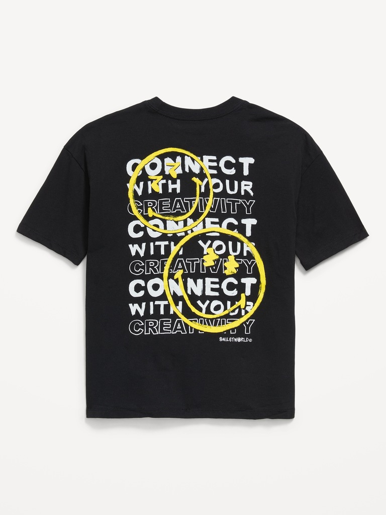 Smiley World™ Oversized Graphic T-Shirt for Boys