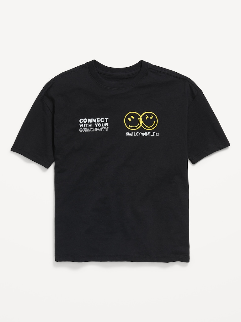 Smiley World™ Oversized Graphic T-Shirt for Boys