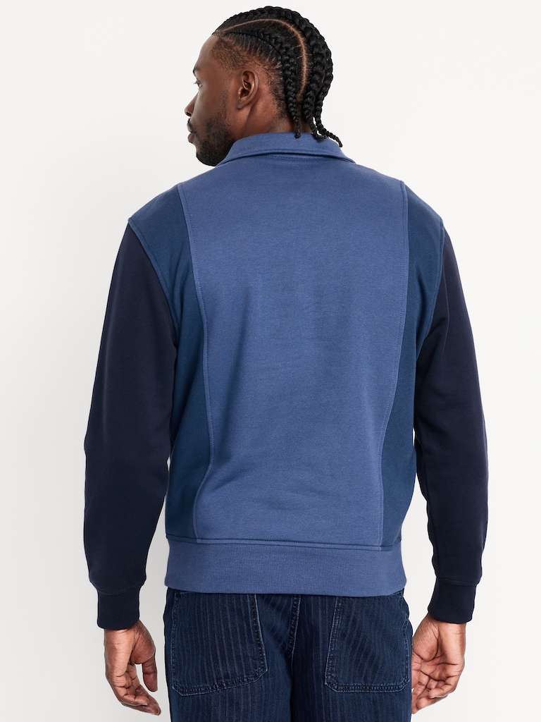 Rotation Fleece Color-Block Polo