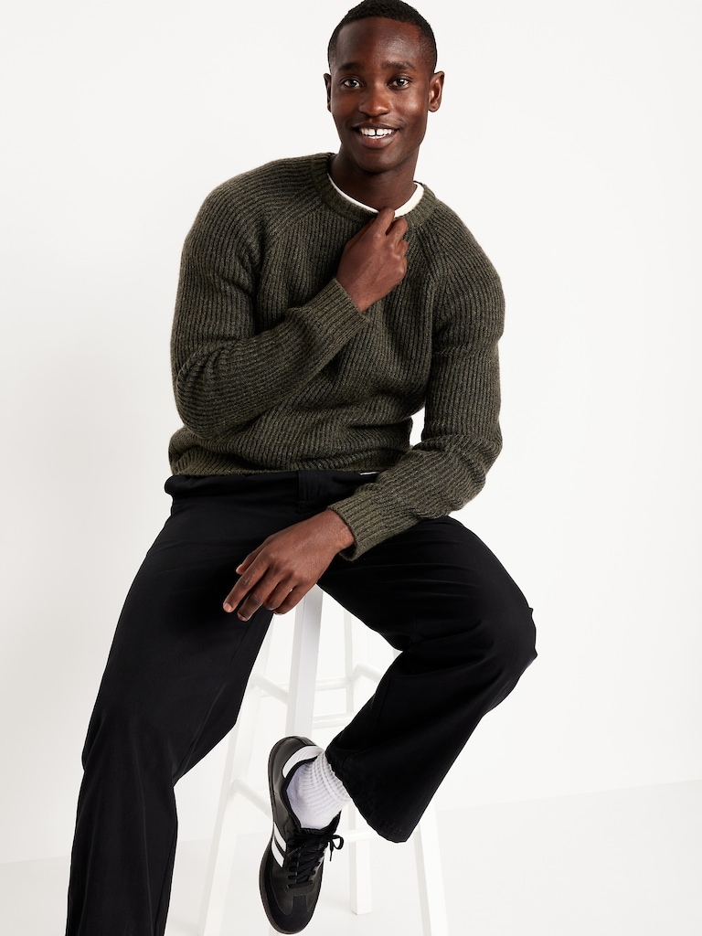 Wool-Blend Crew-Neck Sweater