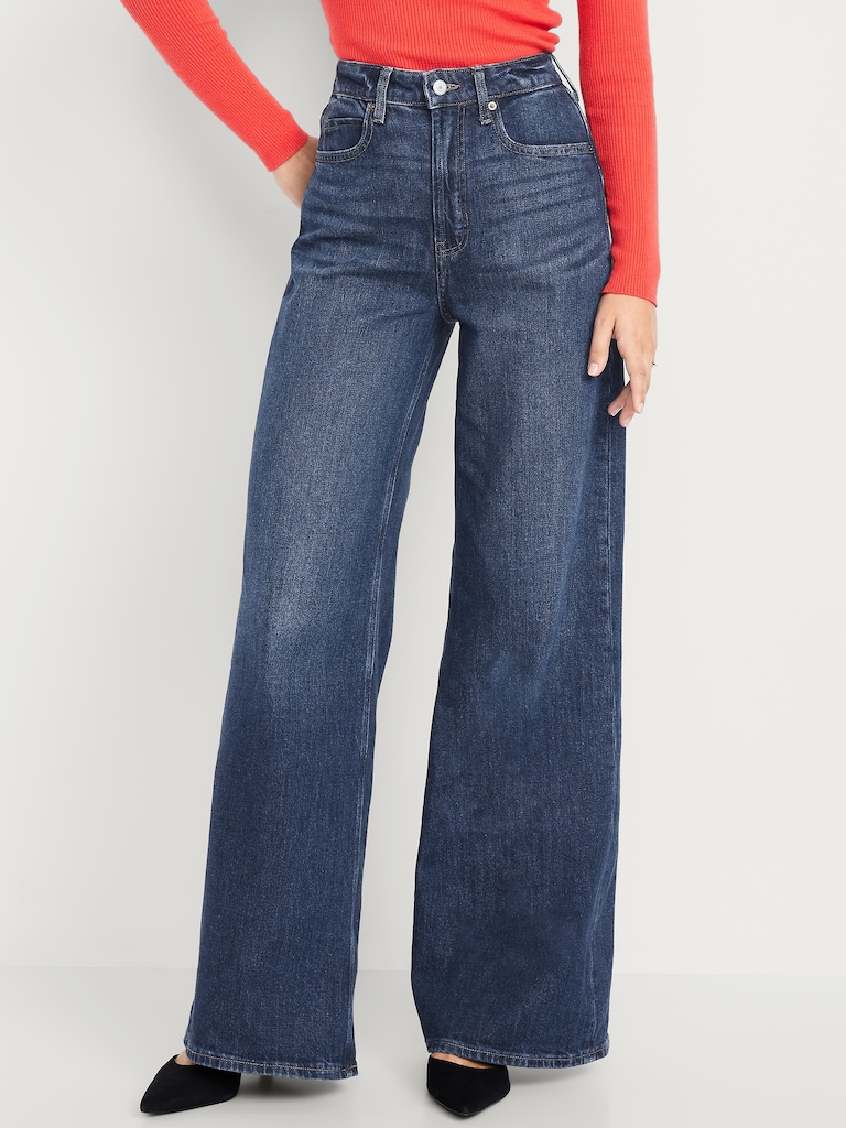 Extra High-Waisted Super Wide-Leg Jeans