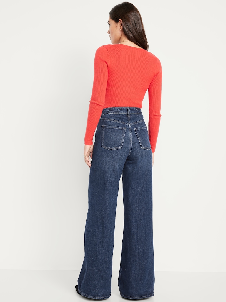 Extra High-Waisted Super Wide-Leg Jeans