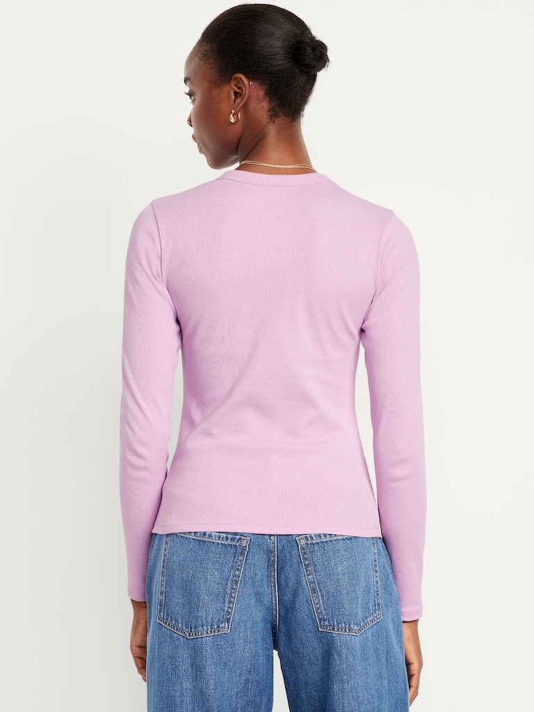 Snug Long-Sleeve Crew-Neck T-Shirt