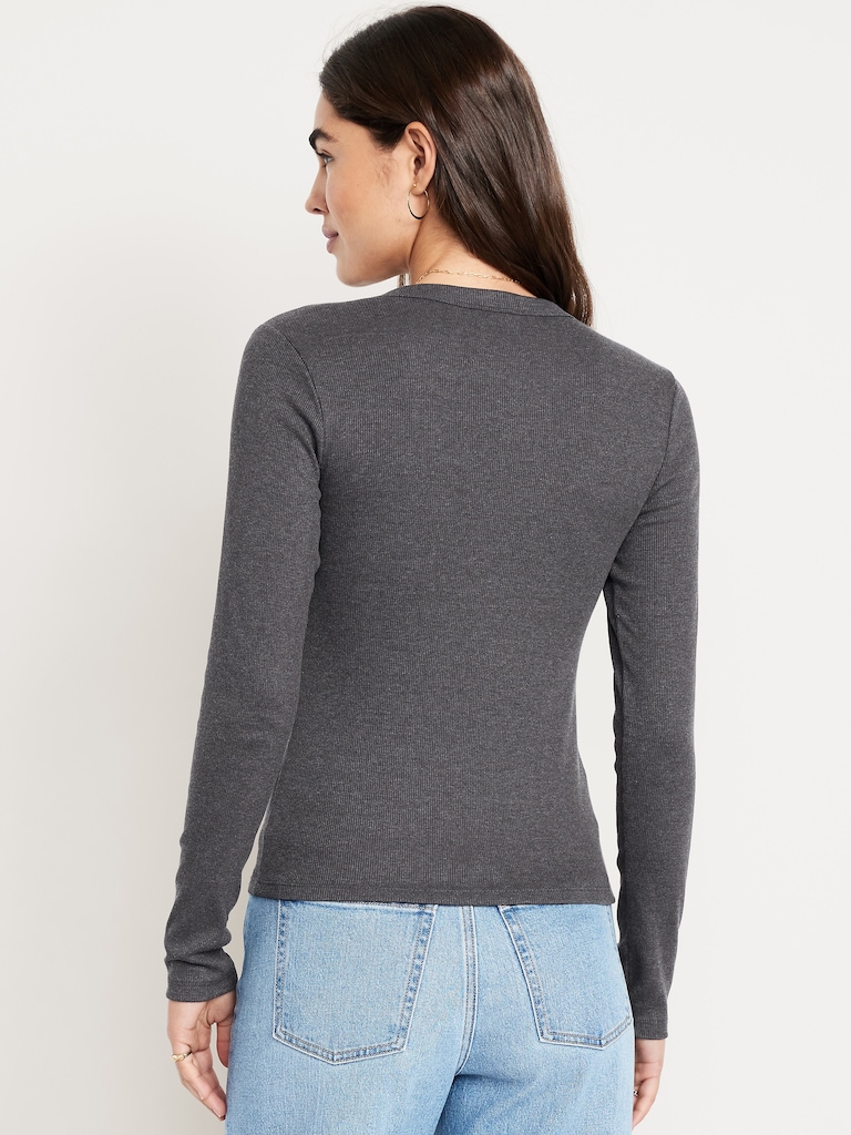 Snug Long-Sleeve Crew-Neck T-Shirt