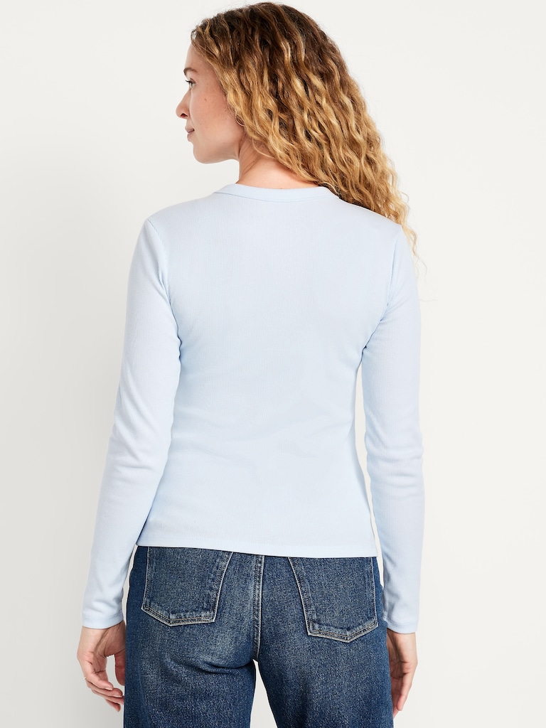 Snug Long-Sleeve Crew-Neck T-Shirt