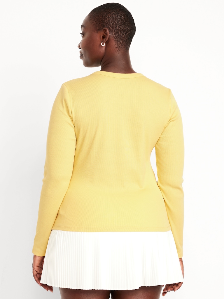 Snug Long-Sleeve Crew-Neck T-Shirt