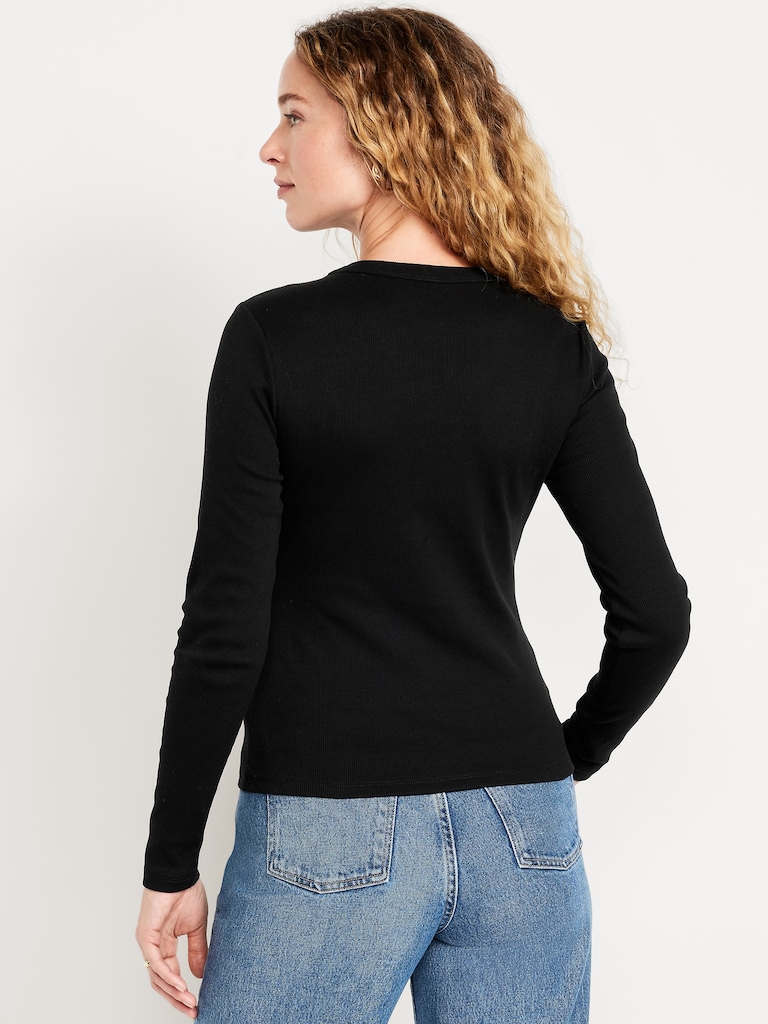 Snug Long-Sleeve Crew-Neck T-Shirt