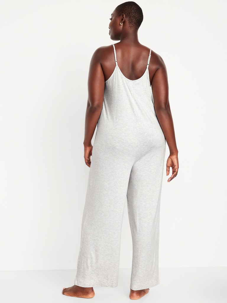 Knit Jersey Pajama Jumpsuit