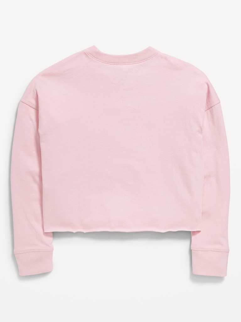 Nirvana™ Long-Sleeve Cropped T-Shirt for Girls