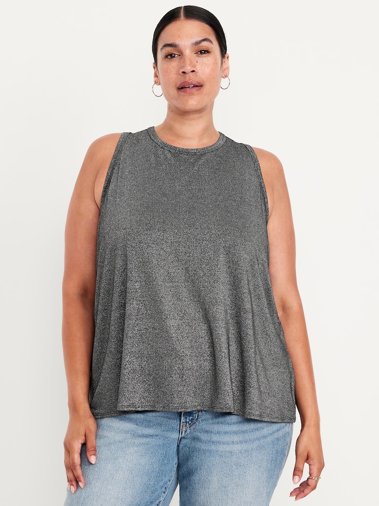 Luxe High-Neck Shine Top