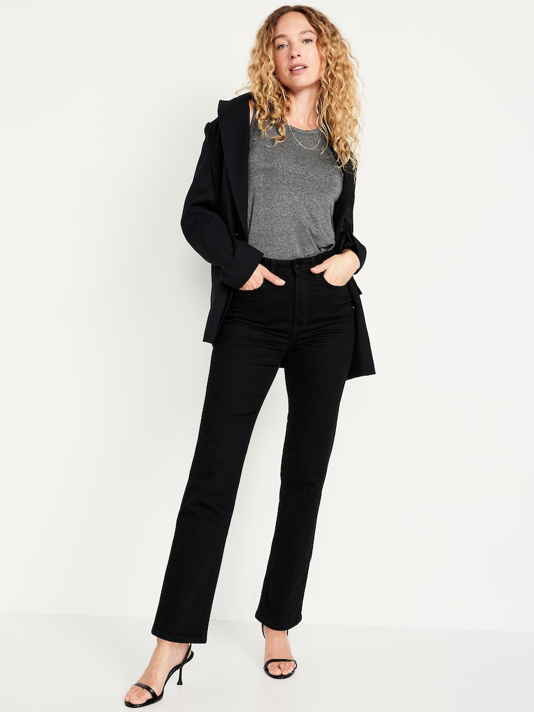 Luxe High-Neck Shine Top