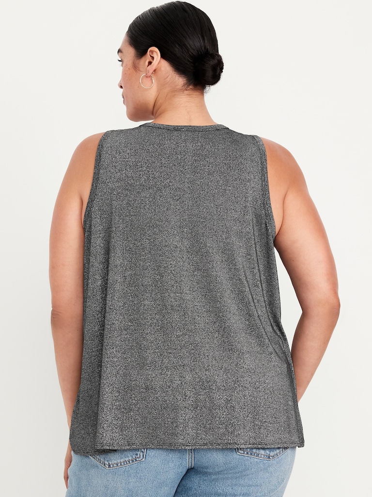 Luxe High-Neck Shine Top