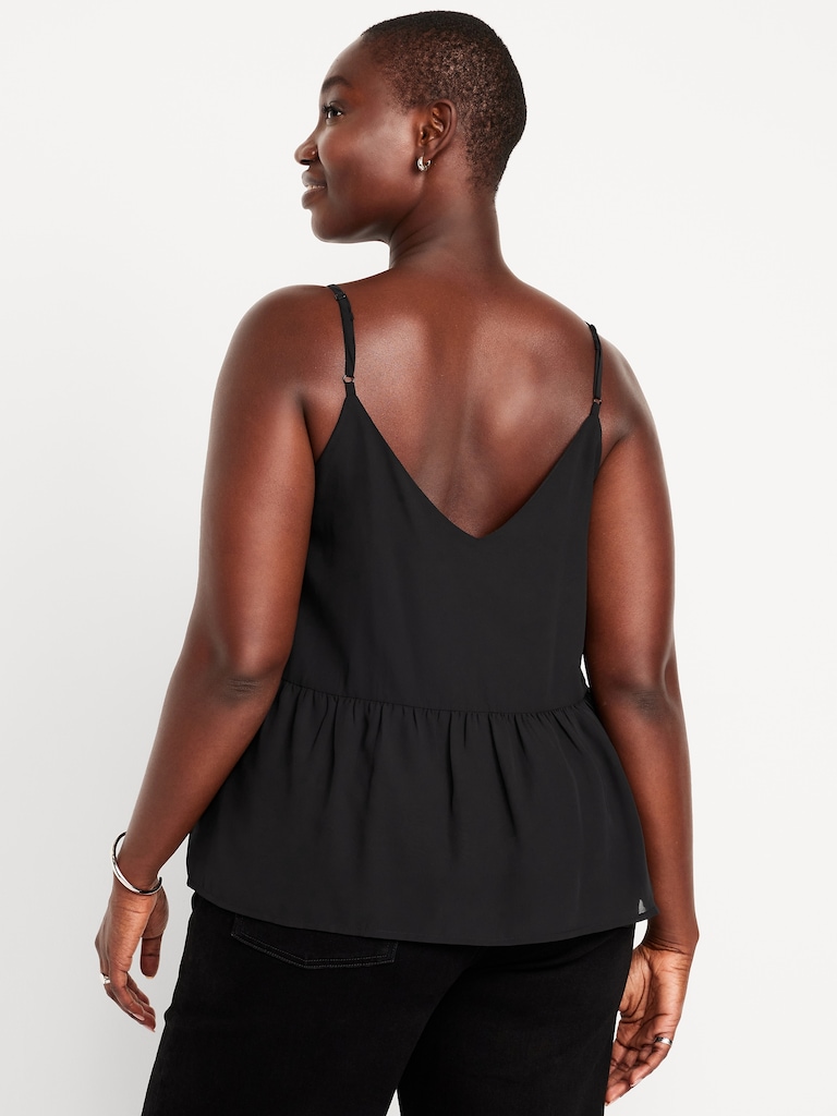 Embellished Cami Peplum Top