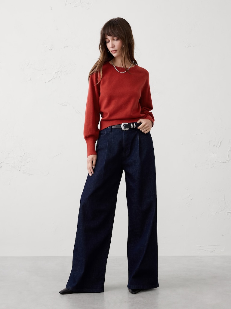 Volume-Sleeve Sweater