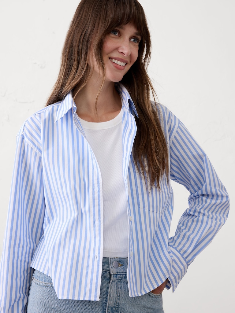 Boxy Button-Down Shirt