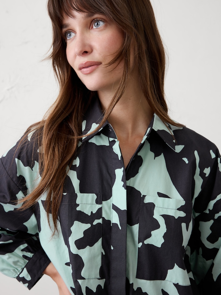 Puff-Sleeve Tiered Mini Dress