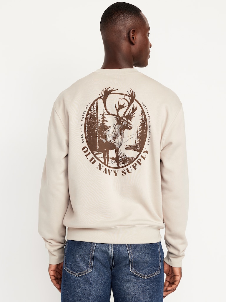 Oversized Essential Logo-Graphic Sweatshirt